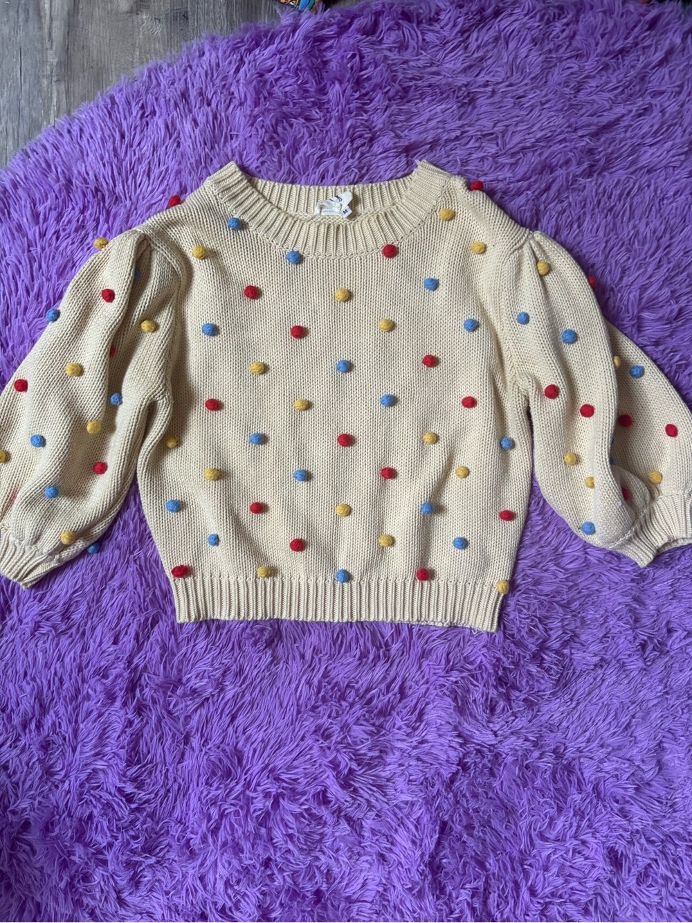 Fashion Brand Company Pom Pom Sweater top Medium